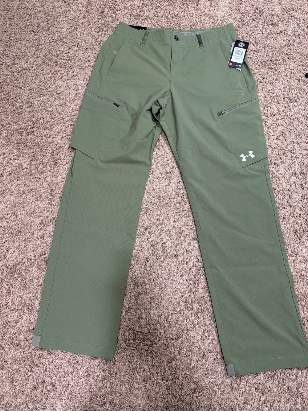 Under Armour Fish Pro Pants Men’s 34/32 Green Fishing Cargo (SAMPLE) 1290779-492